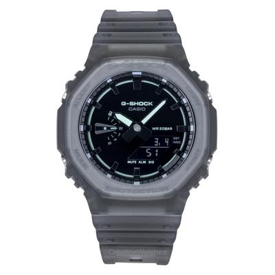G-Shock Аналогово-цифровые Часы Мужские Кварцевые GA-2100K-1A Ремешок из смолы Черный циферблат 200M