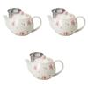 Set of 3 Sakura Awayuki Lightweight Pots [350cc]  Made In China by Setomonohonpo