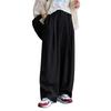 [antiqua] [Antica] Wide Straight Pants Ladies Bottoms Long PK-01315 Medium 05 Black