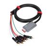 Component Cable 1.8m 5.9ft Double Shielded Plug and Play Digital AV Output Component 5RCA YPbPr Cable for GameCube