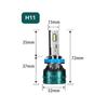 1 шт. 300 Вт Canbus Автомобильная светодиодная фара H4 LED H7 LED H8 H9 H11 H1 9005 HB3 9006 HB4 880 881 H13 9007 H16 5202 Автомобильная светодиодная лампа Противотуманная фара