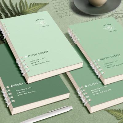 Простой зеленый и синий утолщенный сменный блок для листов - B5 и A5 в линейку для старшей школы