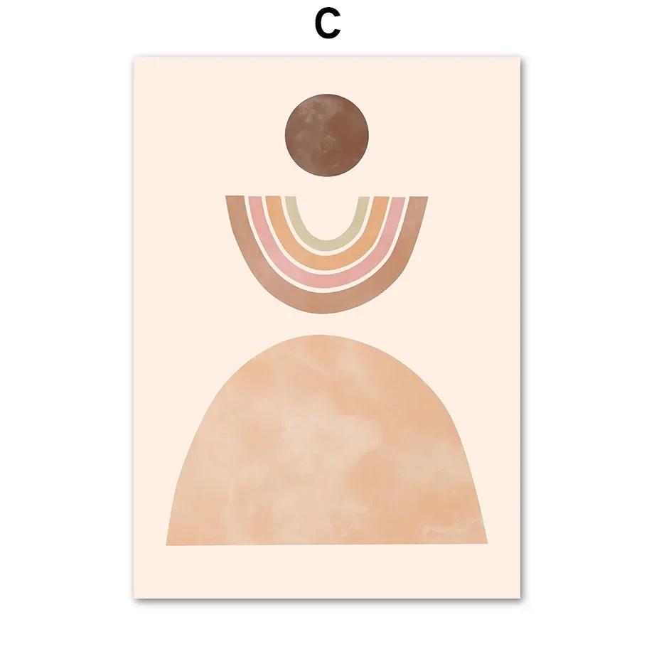 Пейзаж пустыни Бохо Минималистский лист настенное искусство холст картина скандинавский постер и принты настенные картины для гостиной домашний декор