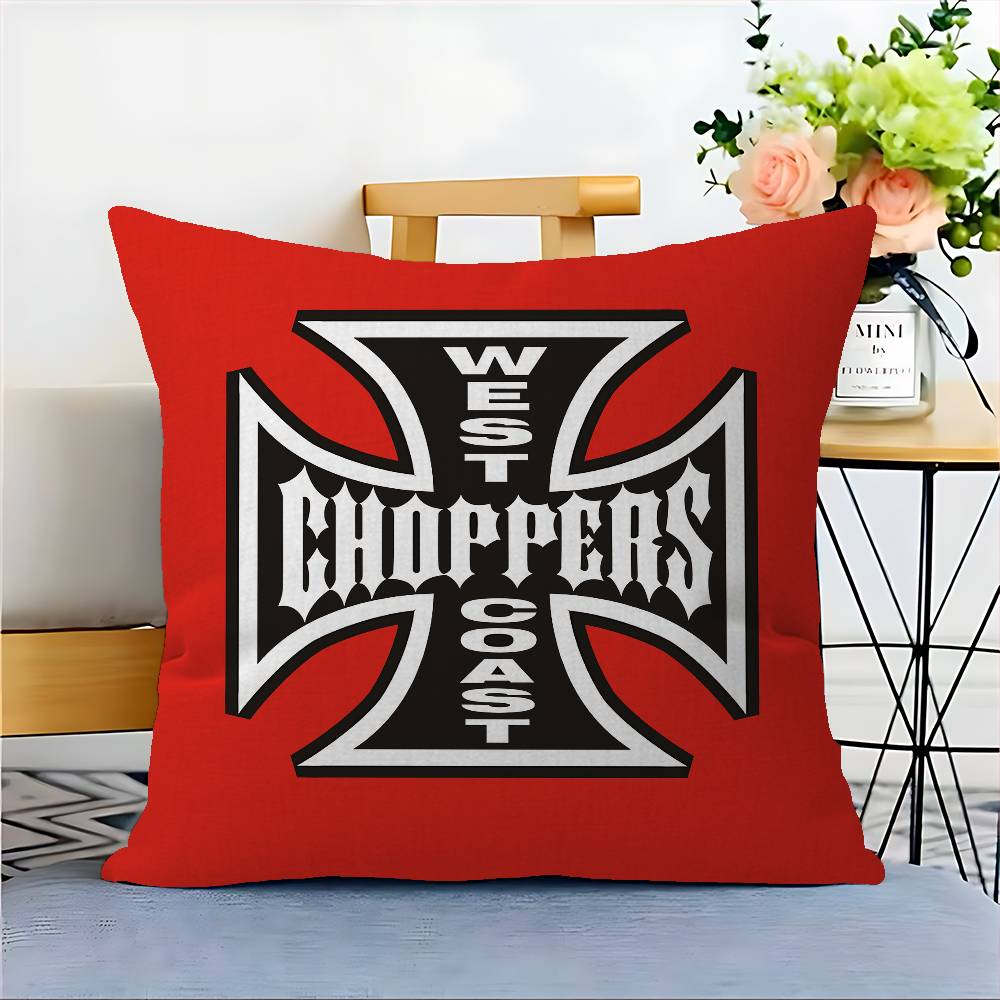 West C-Coast C-Choppers Pillow Cover For Bedroom Room And Living Room Sofa Decorative Cushion Cover
