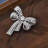 Fashion Temperament Luxurious Rhinestone Bow-Knot Brooches For Women Clothing Coat Accessries Gifts