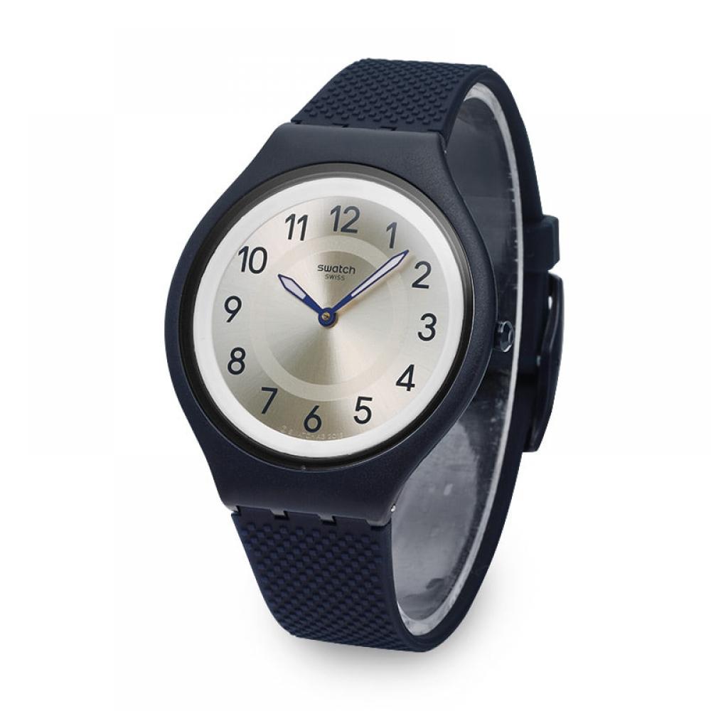Swatch Svun101 Кожаный Скиннайт Мужские S Уретановые Часы