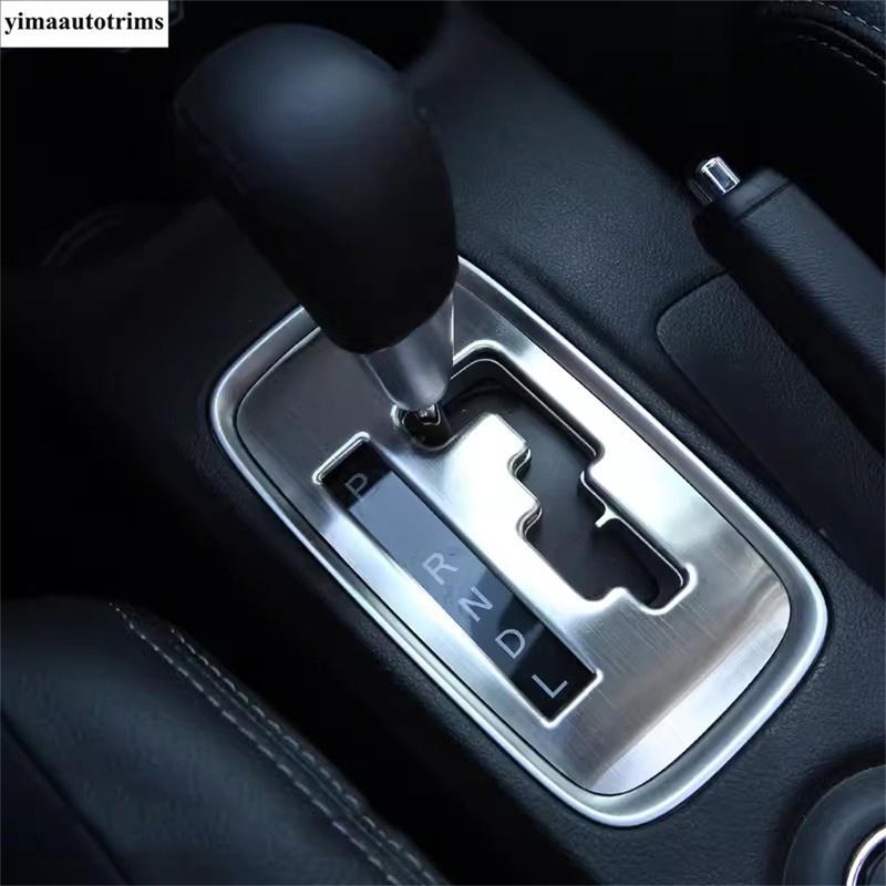 Central Control Transmission Shift Gear Panel Frame Decoration Cover Trim For Mitsubishi Outlander 2014 -  Metal Accessories