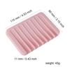 New Silicon Kitchen Bathroom Flexible Soap Dish Plate Holder Tray Soapbox