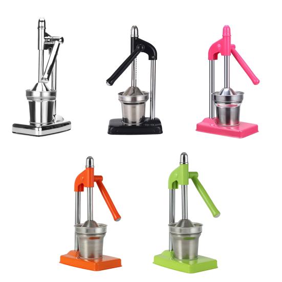 Manual Citrus Juicer Heavy Duty Stainless Steel Lemon Lime Press for Kitchen Bar Efficient Pulp-Free Juice Extractor