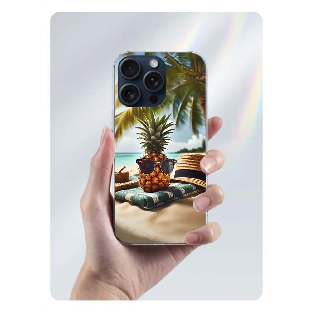 Harvest Pineapple Clear Phone Case For Iphone 17 Air 16 Pro Max 15 Pro 14 Plus 17E 16E 11 13 12 Mini Cover Cases Fundas Cell TPU