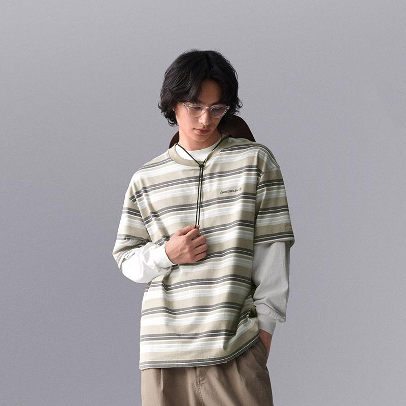 Футболка Li Ning CF Water Flow с принтом и круглым вырезом, свободная, удобная, с коротким рукавом, мужские футболки ATSU631-3