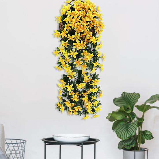 2шт искусственный маленький цветок лилии из ротанга свадебный дом настенное украшение