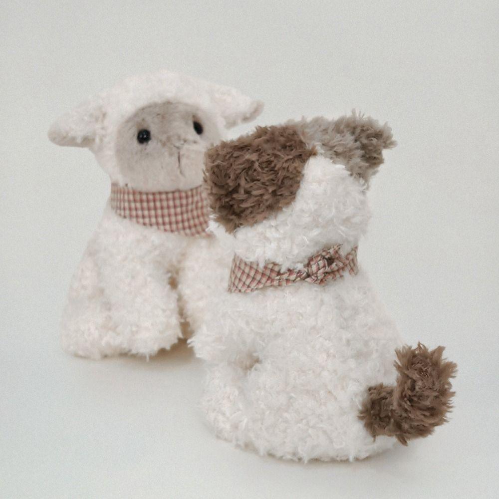 Interactive Stuffed Dog Cat Lamb Doll Fluffy Curly Haired Dog Doll  Party Supplies