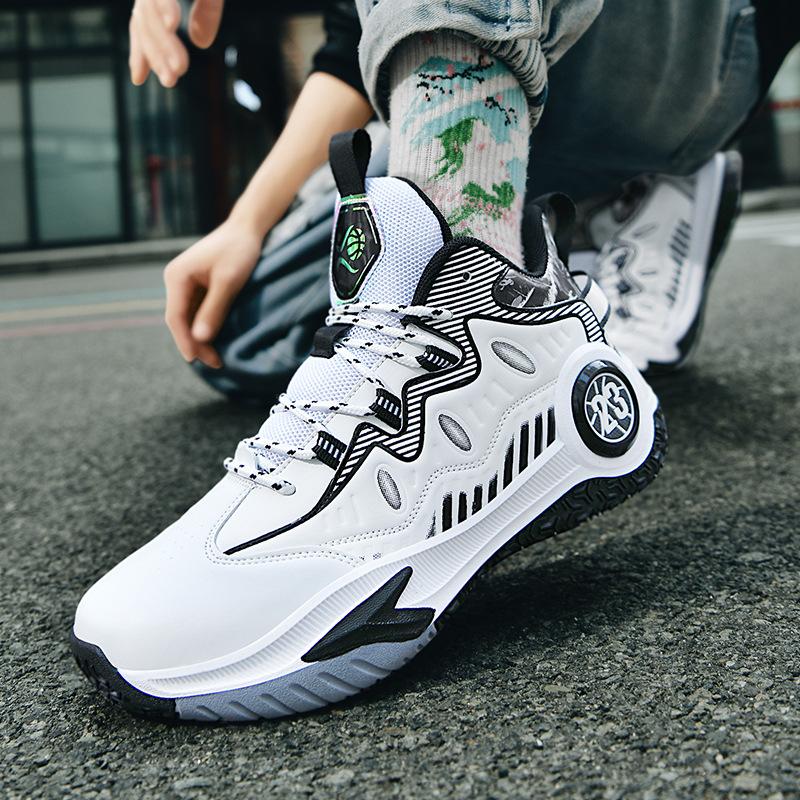 Летние новые баскетбольные кроссовки для мужчин и женщин, легкие, амортизирующие, кроссовки с толстой подошвой, для любителей износостойких кроссовок