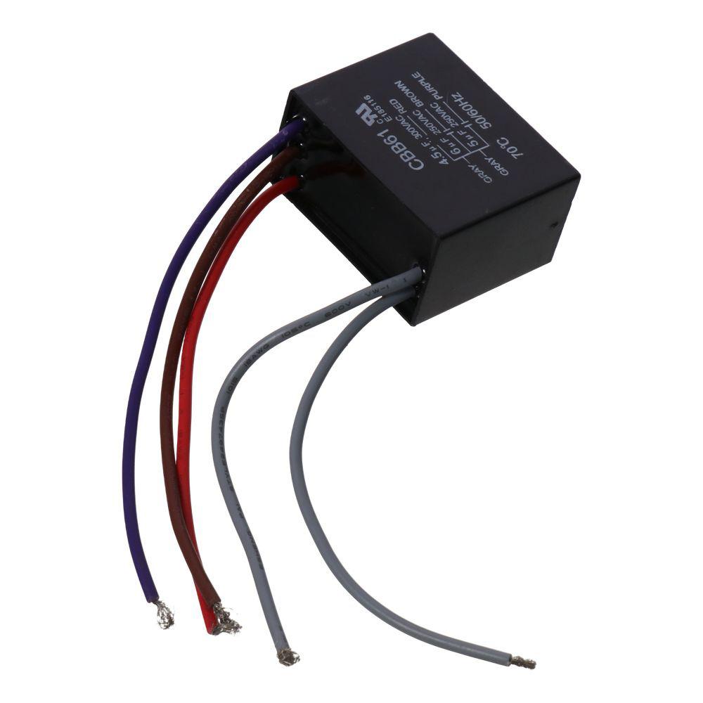 2pcs Plastic 3 Speed Fan Switch Copper Speed Regulating Capacitor Electrician