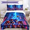 3pcs Duvet Cover Set (1*Duvet Cover + 2*Pillowcase, Without Core), Sonic Print Soft All‑Season Bedding Set, Home Bedroom Decor Gift
