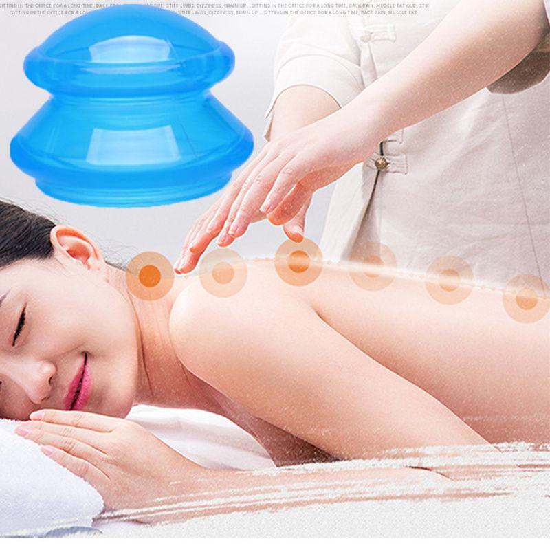 1шт силиконовые антицеллюлитные вакуумные присоски массажные чашки банки для физиотерапии