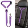Lead Leash Backseat Safety Belt Adjustable Dogs Harness Collar Pet Accessories Solid Color Two-in-one Pet Car Seat Belt Nylon