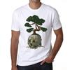 Мужская футболка с рисунком - рубашка Bonzai Skull - забавная новинка для мужчин