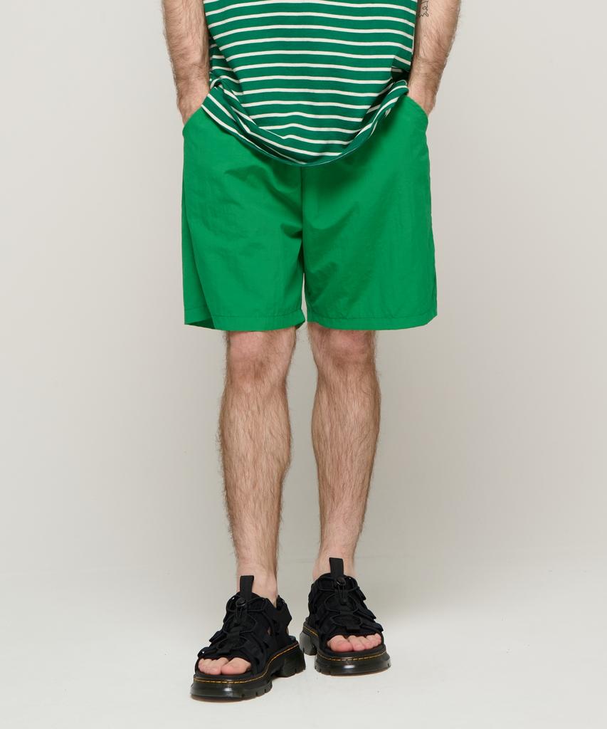 CARGOBROS Point Label Logo Washer Shorts (Green)