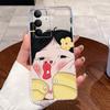 Чехол для Realme C75 4G Задняя крышка для Realme C75x Чехол Эстетичный Модный Милый Кот Астронавт Прозрачный Мягкий ТПУ Чехол для Телефона