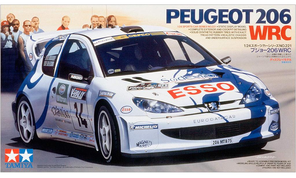Tamiya Sports Car Series Peugeot 206 WRC Plastic Model 24221 1/24 No.221