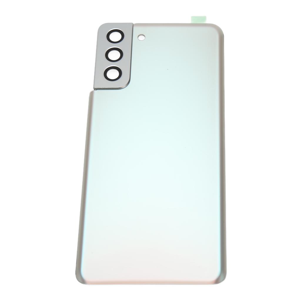 Replacement Back Glass Cover for Samsung Galaxy S21 Plus Rear Glass Door Cover with Pre Installed Camera Lens Silver