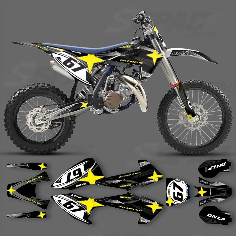 SPACE Индивидуальные наклейки на фон для мотоцикла Husqvarna TC85 2018-2023 Комплекты наклеек