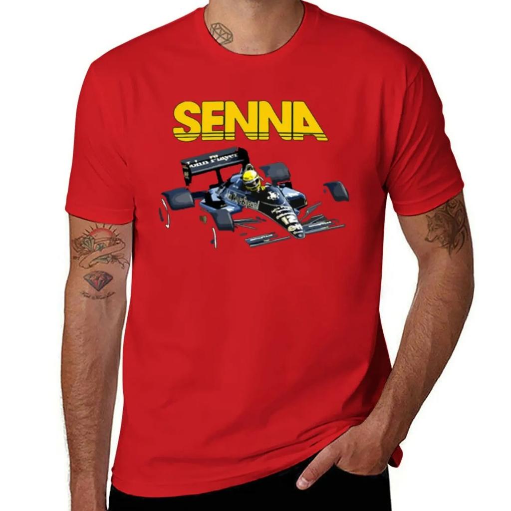 2024 Ayrton Senna F1 Race Raer 2 T-shirt Fresh Move T-shirts Graphic Cool Home Novelty USA Size