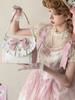 Сумка Лолита с рюшами и бантом Жемчужная нить Bolsos mujer Милые Сумки через плечо для Женщин Подростков Bolsas Квадратная Сумка Sac Femme