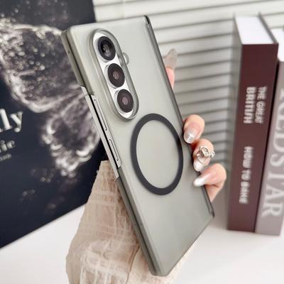 Ультратонкий прозрачный магнитный чехол для беспроводной зарядки Magsafe для Samsung Galaxy Z Fold 7 6 5 4 Ударопрочная защитная крышка
