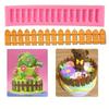 1pc Fondant Candy Cake DIY Fence Mold Cake Decoration Mould Baking Tool