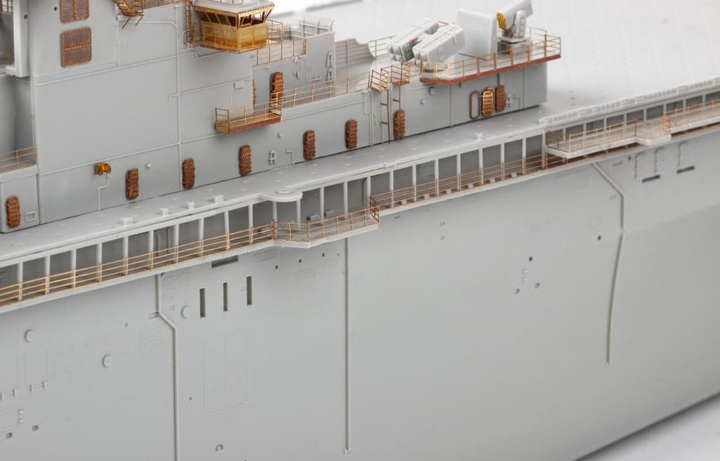 eduard Детали USS Wasp часть 4 Пластиковые детали модели EDU53321 1/350 LHD-1 Фототравление (для трубача) (Корабль)