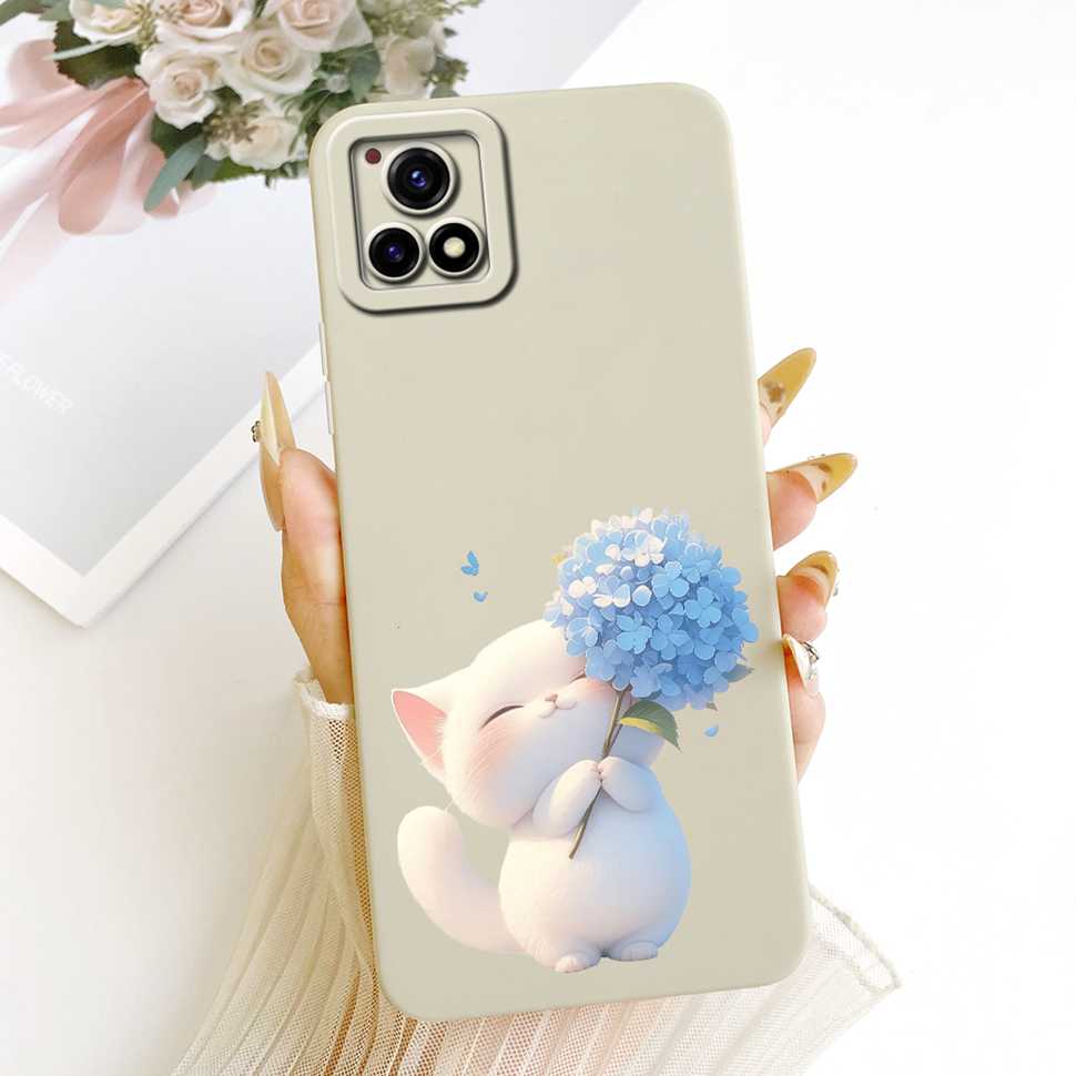 For vivo Y52s 5G V2057A Case Soft Silicone Back Cover For Vivo Y52S Y 52s 5G 6.58" Stylish Color Painting Phone Cases Bumper