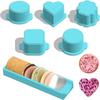 6PCS with Tray Cake Pop Mold Set Food Grade Plastic Cookies Cutter Cake Circle Maker  Bakery