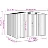 Garden Shed Green Metal 257 x 205 x 178 cm