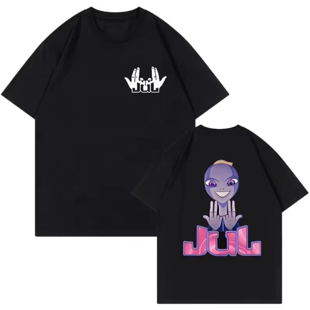 Футболка с коротким рукавом Maillot Jul Мужская футболка Высококачественный хлопок Графические футболки Топы Одежда Харадзюку Графическая Повседневная футболка