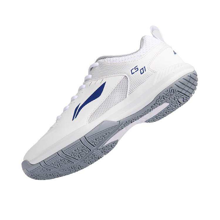 Бадминтонные кроссовки LiNing Feather Cushioning, износостойкие, дышащие, легкие, низкие, унисекс, стандартные, белые, AYTS034-2
