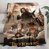 1PC The Lord of the Rings blanket, all-season lightweight home office outdoor nap multifunctional blanket, Christmas gifts