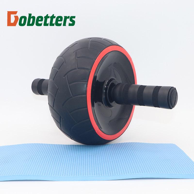 Non-Rebound Ab Wheel: Rubber Abdominal Muscle Roller for Fitness Training