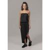 Robe Bandeau - URBAN CLASSICS - Viscose - Noir - Grandes Tailles - Asymétrique
