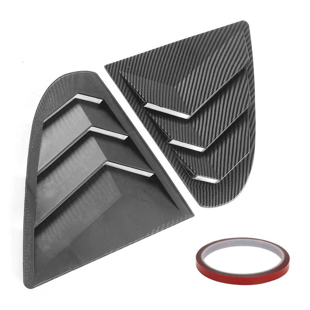 Rear Window Side Vent Shutter Louver Cover Trim For Mitsubishi Lancer EX X EVO 2008-2018 Car Accessories Auto Parts