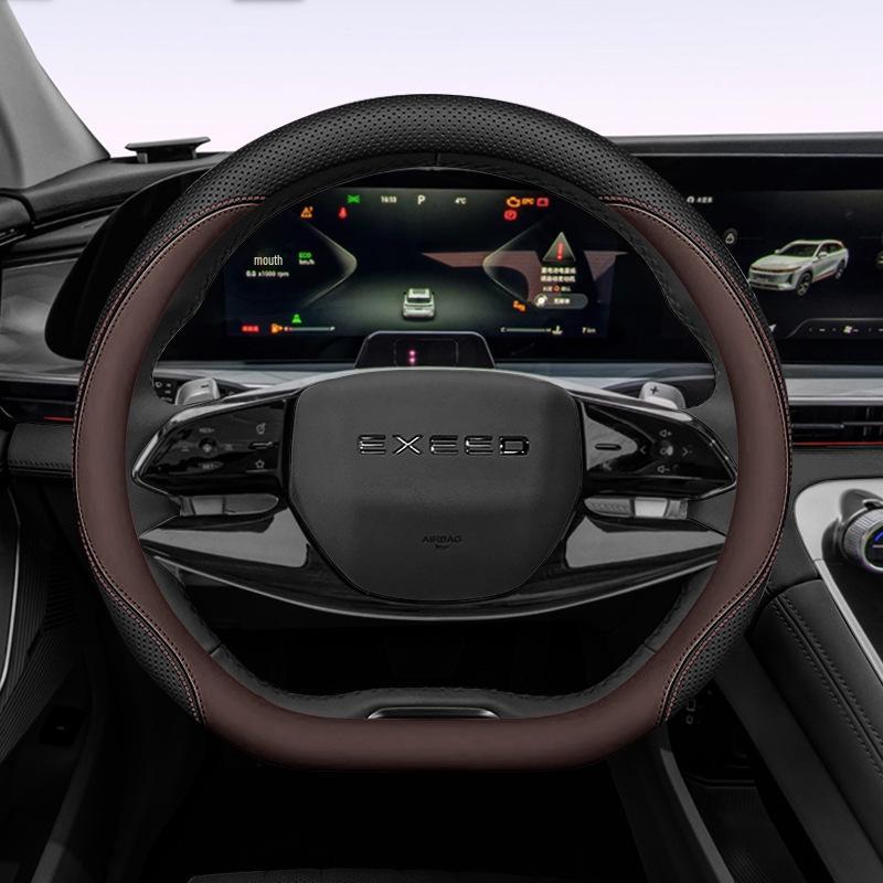 Xingtu Yaoguang Nappa Leather Steering Wheel Cover: Non-Slip, Easy Install, All-Season Car Upgrade