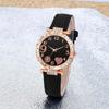 2 pieces and 1 piece cute, fashionable, elegant, sparkling rhinestone PU leather watch for ladies