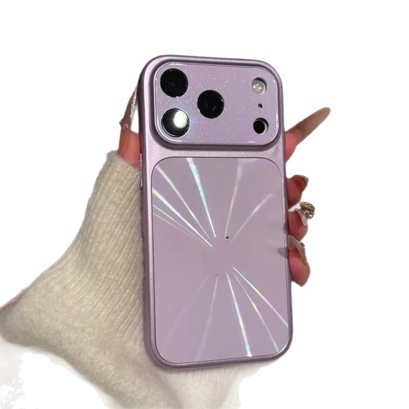 Совместимый чехол для iPhone 17 Pro с дизайном большого окна, узором «Аврора CD» и защитой объектива для 15 Pro для Apple 16 Pro.