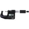Shinwa Sokutei Digital Micrometer, 0-25mm, Dustproof and Waterproof, with Data Transfer Function, 19825