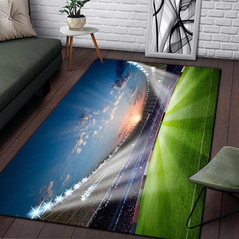 3d футбольный спортивный силуэтный ковер с узором для гостиной, коврики для кемпинга, пикника, противоскользящий коврик, коврик для ползания, подарок для фанатов