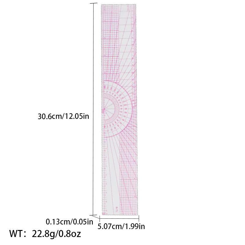 Многофункциональная линейка для создания выкроек одежды: Швейный инструмент для точной резки по кривой