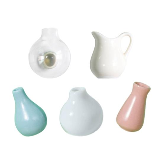 3/5/8 шт 3D Цветочная ваза Магнит на холодильник Домашний Офис Кухня Шкафчик Холодильник Мини Керамическая ваза Магнитное украшение Орнамент