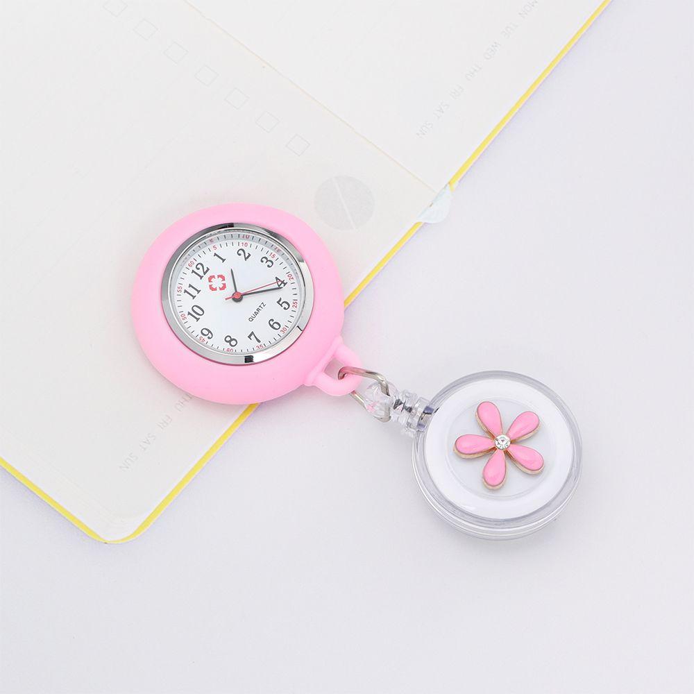 Мужской бейдж ID Больница Медицинский Стекло Доктор Карманные часы на клипсе Часы для медсестры Выдвижной